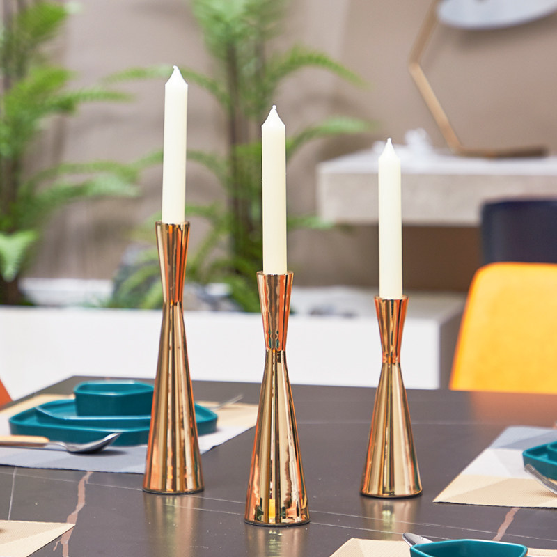 Candlestick ins Nordic modern minimalist European light luxury dining table decoration living room candlelight dinner romantic candle holder