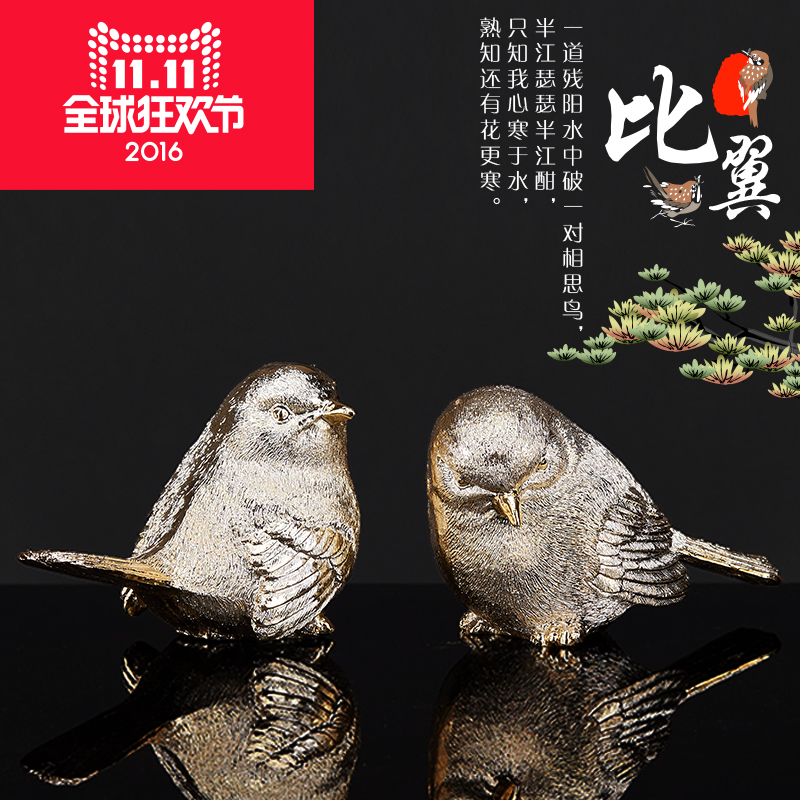 Usd 9 11 Bird Ornaments New Chinese Resin Simple Living