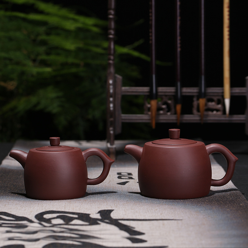 Yixing it checking kung fu tea set the teapot teacup single pot of household teapot well column are it