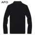 2018 Winter AFQ Men Áo len cardigan Áo len dệt kim giản dị Áo khoác đứng cổ áo len Kích thước lớn Áo len màu áo cardigan nam Cardigan