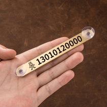 Cartoon robot parking number plate simple brass mobile phone phone mobile license plate men and women car metal transfer card