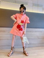 Розовое ципао