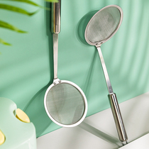 304 stainless steel oil filter spoon kitchen oil compartment to remove grease small oil fishing spill net spoon household soy milk juice filter