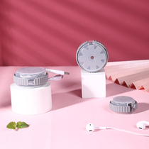 Headphone cable storage box creative telescopic USB wire box mouse wire hub carry-on wire management package box