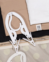 Rice wood folding hanger travel portable drying rack multifunctional clothes rack plastic hanger 20 sets