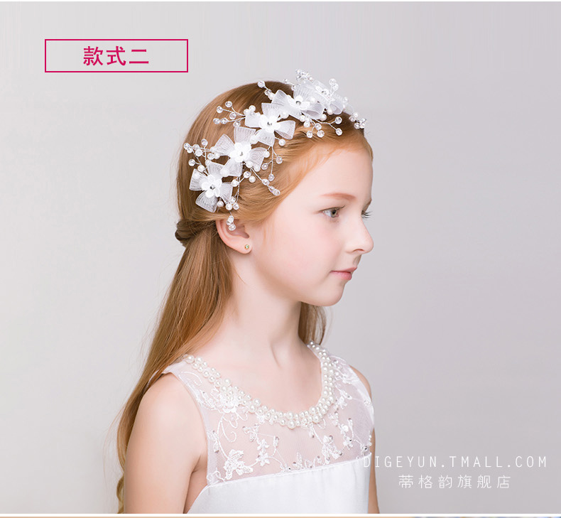 Trẻ em mũ nón Hàn Quốc cô gái handmade phụ kiện tóc kẹp tóc headband Công Chúa vương miện cô gái tóc phụ kiện Liuyi hiệu suất headband