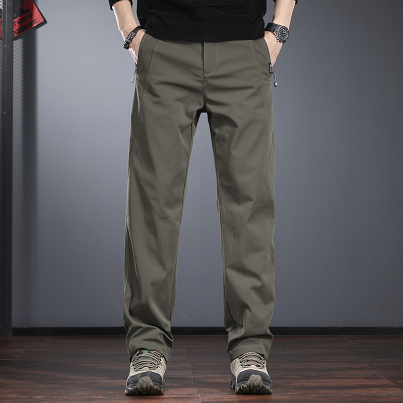 Italian 2026 Spring and Autumn New Casual Pants Men's Loose Straight High-End Mature Style Outdoor Hiking Pants