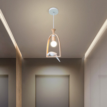 Nordic bird lamp Creative aisle chandelier Corridor entrance Stairs Small balcony Net red explosion Japanese lamps