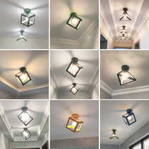 Nordic corridor porch lights into the home lights aisle ceiling lights creative Net red cloakroom stair Sun table lamp simple