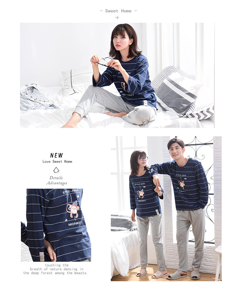 Pyjama mixte en Coton à manches longues - Ref 3006032 Image 16