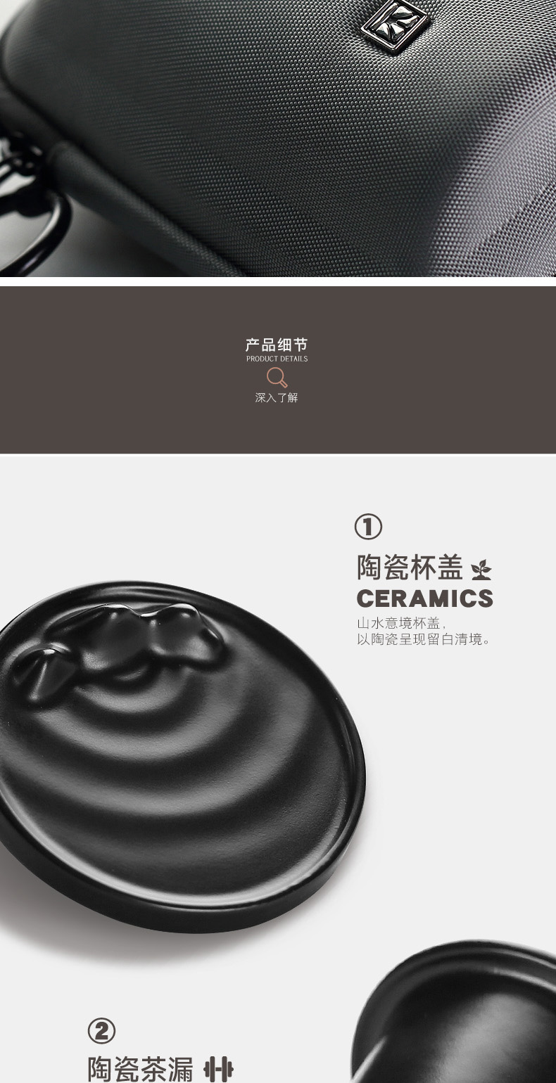 Một nửa tách trà tách tách tư nhân nam Cup trà thủy tinh Potter Trang chủ tách trà sáng tạo - Tách bình giữ nhiệt mini