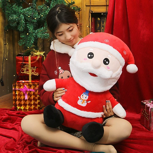 Милая плюшевая кукла, игрушка, рождественская подушка для обнимания, подарок на день рождения