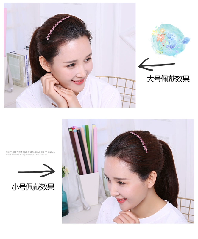 Phiên bản tiếng Hàn của phụ kiện tóc rhinestone chải tóc lược chải tóc mái bằng sắt chải răng chải kim cương kẹp tóc kẹp tóc đầu clip Hàn Quốc phụ kiện tóc