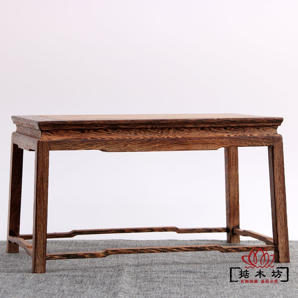 Mahogany carving Buddha statue base wenge wood square solid wood Tochi stone vase flower bonsai base ornament