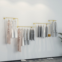 Clothing store display rack creative wall-mounted womens clothing store display rack iron hanging rack support custom-made