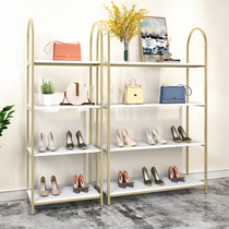 Shoe store shoe rack display stand simple modern shoe bag rack display multi-layer store window creative floor shelf