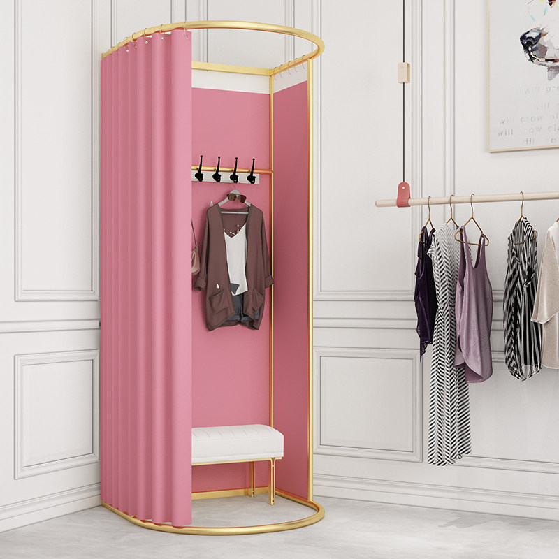 Mobile Fitting Room Track Large Semicircle Door Curtain Floor Clothing Shop Upscale Dressing Room Personality Portable mobile durable
