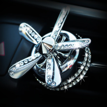 Car perfume air outlet rotating diamond inlaid Air Force One Two Three car aromatherapy balm in car supplies