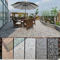 Outdoor yard non-slip floor tiles color bump particle sense terrazzo tiles 600x1200 Garden floor tiles