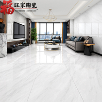 Modern living room floor tiles whole body large slab tiles 750x1500 background wall tiles fully glazed gray and white bright floor tiles