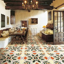 American hand-painted vintage tiles tiles balcony parquet small floor tiles 300x300 outdoor yard antique tiles