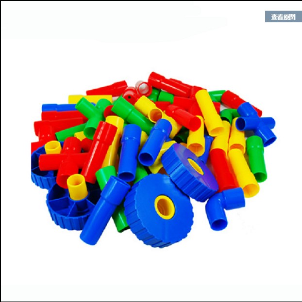 Kindergarten Children's Educational Early Education Plastic Piping Building Blocks Toy Water Pipe Magic New Naughty Castle