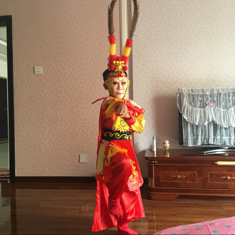Giáng sinh thiếu nhi Quần áo Ngộ Không Qi Tian Da Sheng phù hợp với vẻ đẹp vua khỉ biểu diễn quần áo người lớn Hành trình đến trang phục đồ bé gái