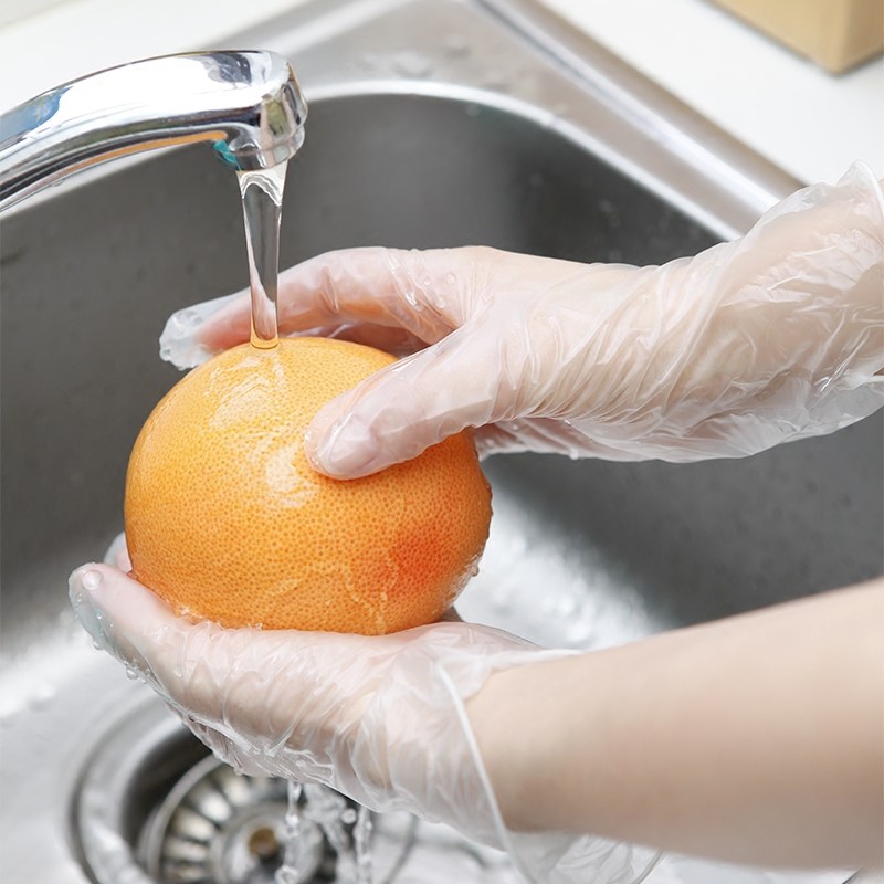 Blue Sail Disposable Gloves PVC Inspection No Powder Outlet Yard Laboratory Dental Beauty Protection Food Baking Catering