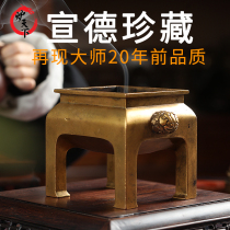 Furnace world imitation gilt gold table several furnace pure copper incense burner aromatherapy stove indoor sandalwood stove home retro ornaments