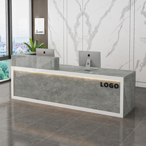 Cashier Company Corner Paint Simple Marble Bar Table Store Counter Customized Small Front Desk