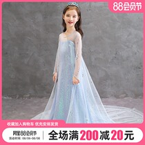 Childrens summer Aisha princess dress new frozen Aisha short sleeve skirt Aisha dress summer summer dress