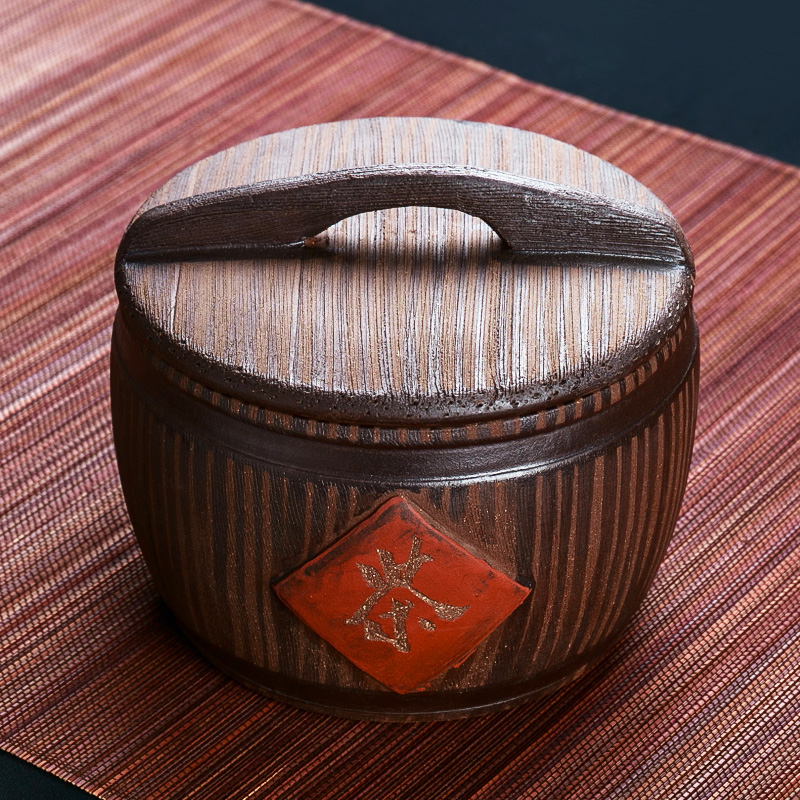Yixing purple sand tea pot ceramic 1 catty the packed powder POTS pu - erh tea tea large storage detong caddy fixings kung fu tea set