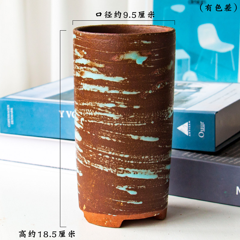 Fleshy flowerpot breathable meaty plant purple orchid rose high heavy ceramics, pottery mage flowerpot on sale