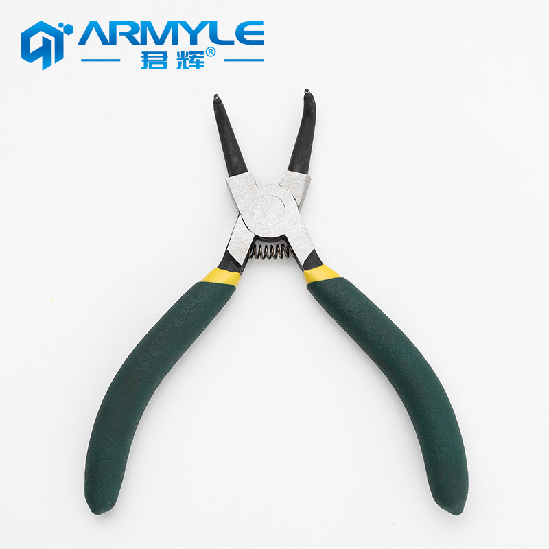 Circlip pliers internal and external dual-purpose circlip spring small C-type clasp pliers multi-functional large large E-type card yellow inner caliper