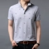 Áo thun cotton nam Hengyuanxiang ngắn tay áo sơ mi nam mùa hè ve áo nửa tay áo thời trang Hàn Quốc áo sơ mi POLO thủy triều - Áo phông ngắn áo thun burberry Áo phông ngắn