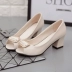 Giày sandal đế xuồng 2018 mùa hè phiên bản mới của Hàn Quốc dày với giày cao gót thoải mái mẫu thủy triều nữ retro đơn giản giày đế bệt dép quai hậu nữ 2021 Sandal