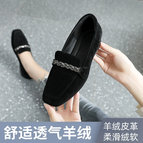 Танцующая обувь, кашемировые модные туфли, для среднего возраста, мягкая подошва, из натуральной кожи