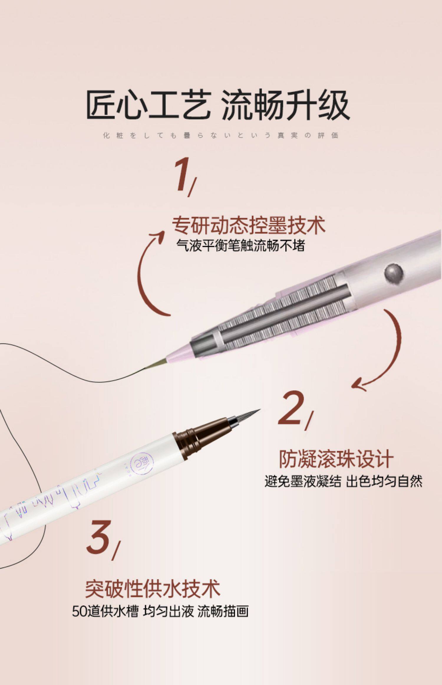 Подводка для глаз 眼线笔液胶不晕染防水防汗持久不脱色速干流畅卧蚕笔极细初学正品 Confucianism Italy