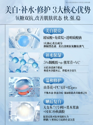 Молочко, осветляющий увлажняющий комплект для чувствительной кожи подходит для мужчин и женщин для ухода за кожей, контроль жирного блеска