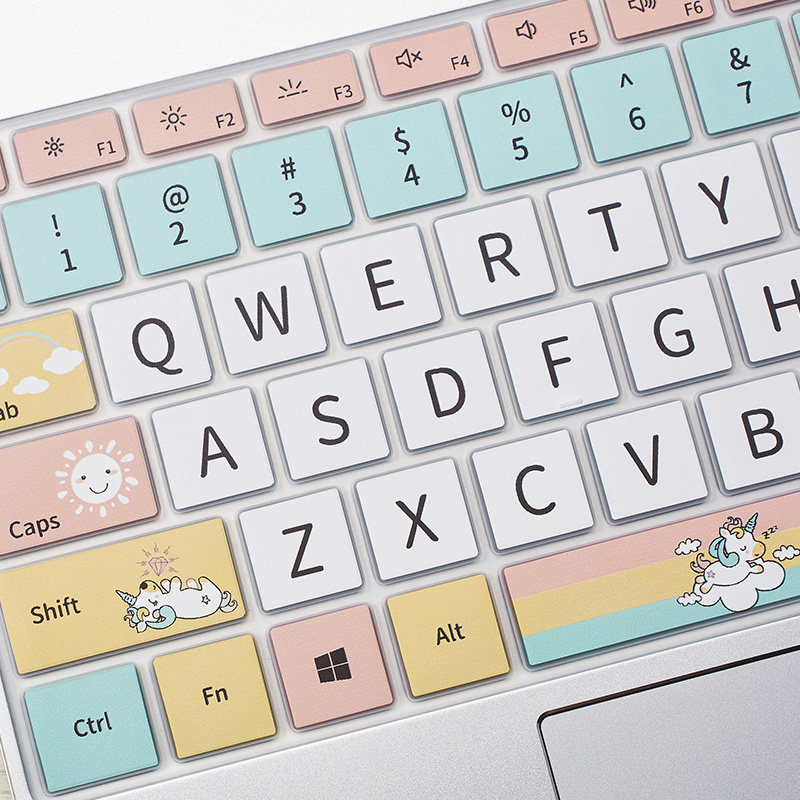 Huawei matebook14 keyboard membrane x PC pro13 protection mate PC e Glory d15 6 dustproof magicbook15 cute 2019 cartoon