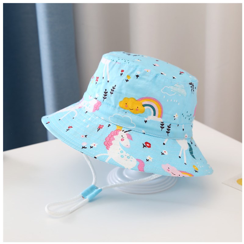 Kid's Cute Cartoon Curved Eaves Sun Hat display picture 2