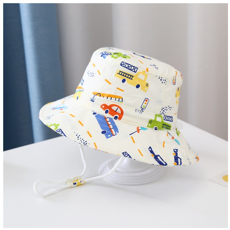 Kid's Cute Cartoon Curved Eaves Sun Hat display picture 4