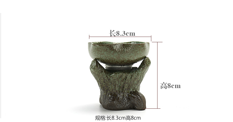 Dragon invertors retro coarse pottery tea hook kung fu tea accessories ceramic filter tea pu 'er tea tea set