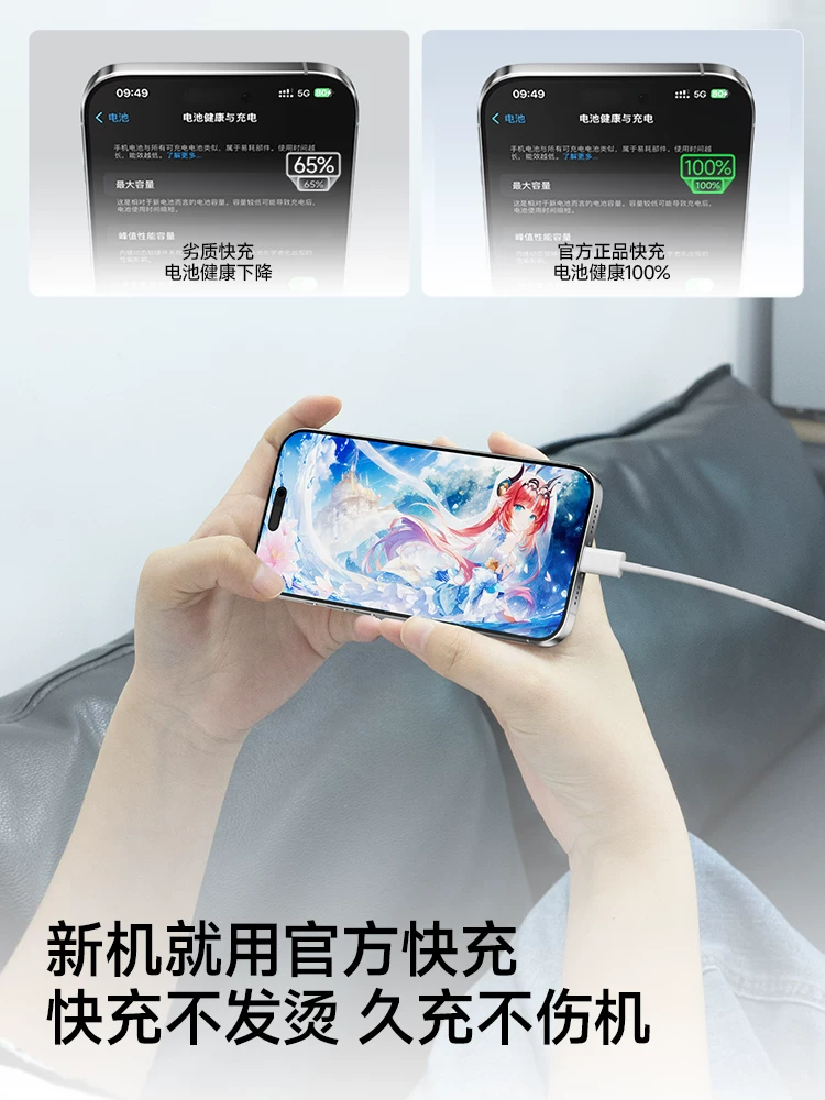 Apple, совместимый iPhone 13, кабель для зарядки, iPhone15 Pro, длинный оригинальный зарядник, мобильный телефон, pro16, iphone