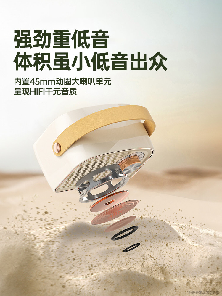 Retro Bluetooth Wireless Speaker Small 2023 New Model Rechargeable Small Card-Insertable Fm Radio Cute Gift for Women