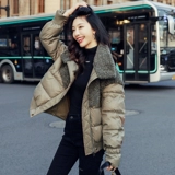 Бархатный пуховик с пухом, куртка, популярно в интернете, подходит для подростков, коллекция 2021