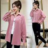 Утепленная вельветовая рубашка для отдыха, приятный телу пуховик, европейский стиль, 2020, по фигуре