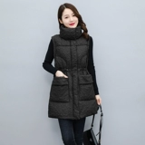Приталенный длинный пуховик с пухом, жилет, демисезонная стеганая куртка, средней длины