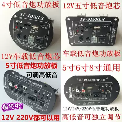 Processing decoder with power amplifier card subwoofer core power amplifier board has 4 inch 5 inch 6 inch 12V24V220V optional