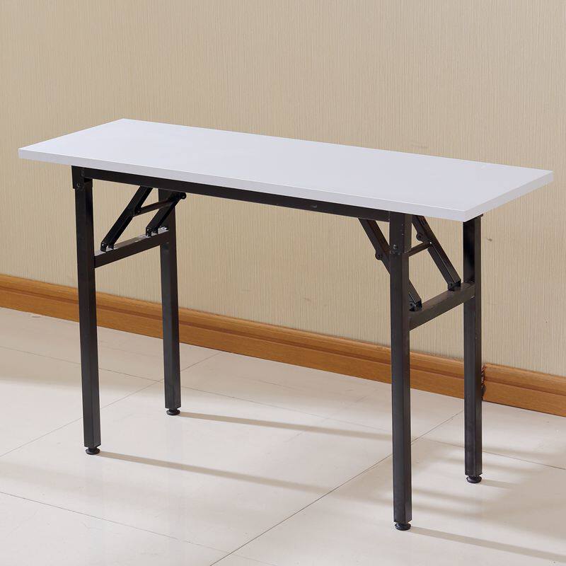Folding long anti-epidemic table activity table anti-static table reading training table assembly line double-layer steel frame workbench